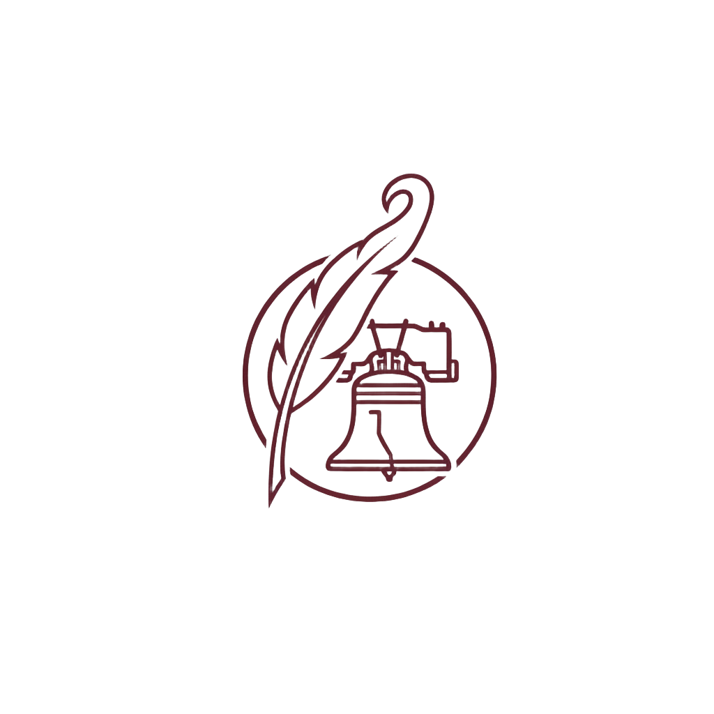 quill and liberty bell icon